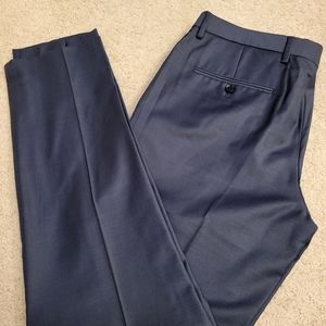 Express Mens Dress Pants Navy Blue Slim Fit